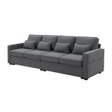Modern Linen Fabric 4-Seater Sofa - Sleep Galleria