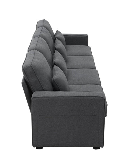 Modern Linen Fabric 4-Seater Sofa - Sleep Galleria