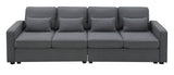 Modern Linen Fabric 4-Seater Sofa - Sleep Galleria