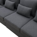 Modern Linen Fabric 4-Seater Sofa - Sleep Galleria