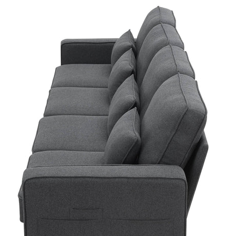 Modern Linen Fabric 4-Seater Sofa - Sleep Galleria