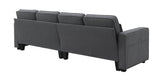 Modern Linen Fabric 4-Seater Sofa - Sleep Galleria