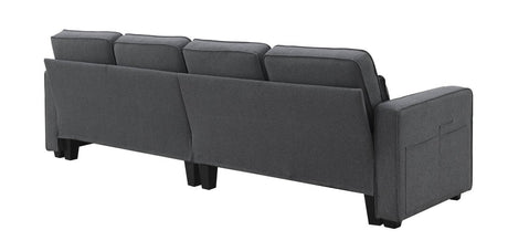 Modern Linen Fabric 4-Seater Sofa - Sleep Galleria