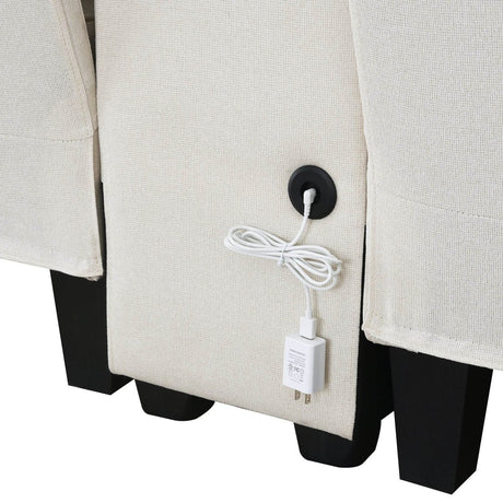 Modern Linen Upholstered Sofa for Four - Sleep Galleria