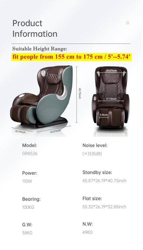 SL Track Full Body and Shiatsu Recliner - Dreams Private Label - Sleep Galleria