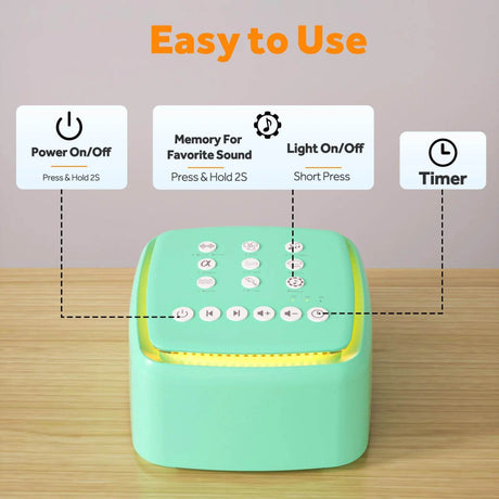 White Noise Sound Machine with Warm Light - Dreams Private Label - Sleep Galleria