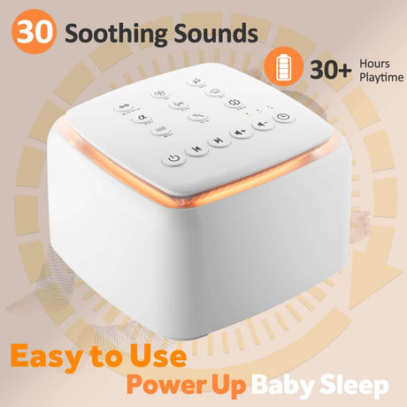 White Noise Sound Machine with Warm Light - Dreams Private Label - Sleep Galleria