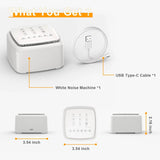 White Noise Sound Machine with Warm Light - Sleep Galleria