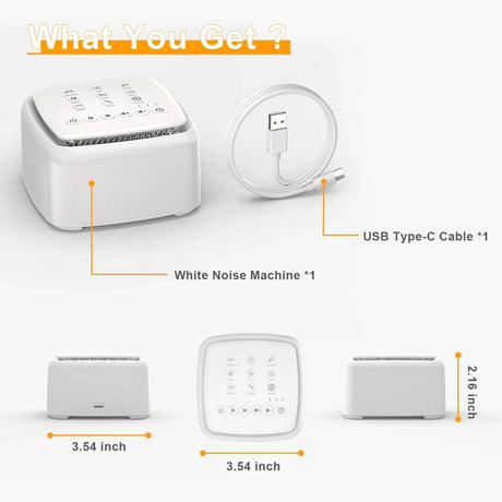 White Noise Sound Machine with Warm Light - Dreams Private Label - Sleep Galleria