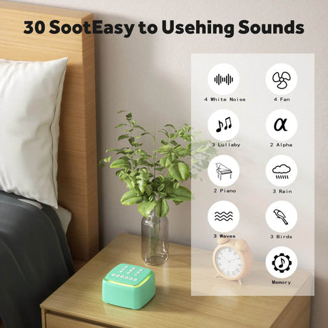 White Noise Sound Machine with Warm Light - Dreams Private Label - Sleep Galleria