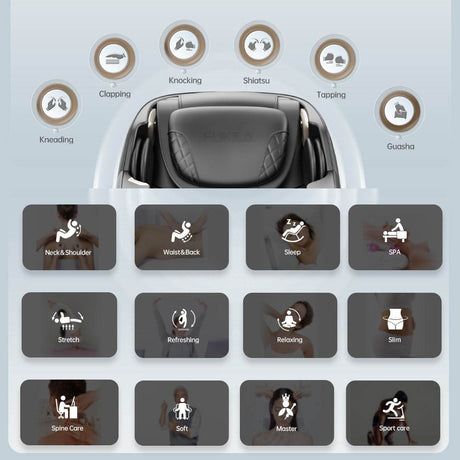 Zero Gravity Shiatsu Massage Chair Full Body - Dreams Private Label - Sleep Galleria