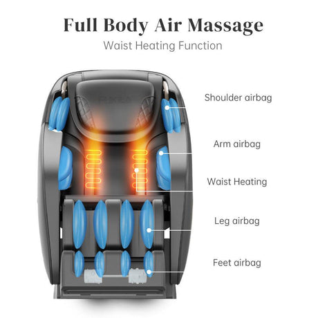 Zero Gravity Shiatsu Massage Chair Full Body - Dreams Private Label - Sleep Galleria