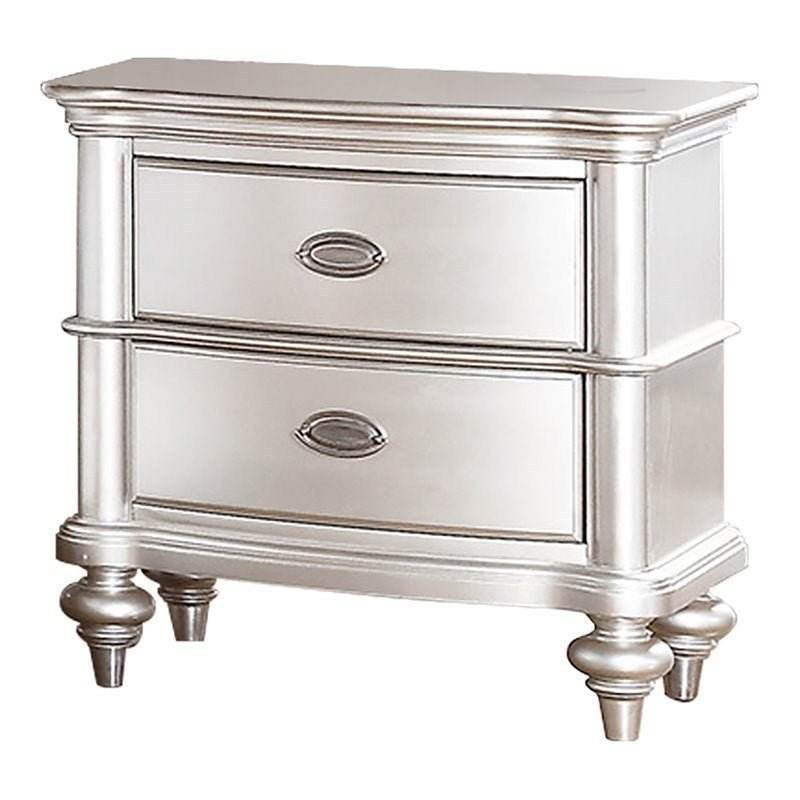 3-Piece Contemporary Faux Leather Bedroom Set With Nightstands - Sleep Galleria