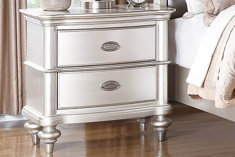 3-Piece Contemporary Faux Leather Bedroom Set With Nightstands - Sleep Galleria