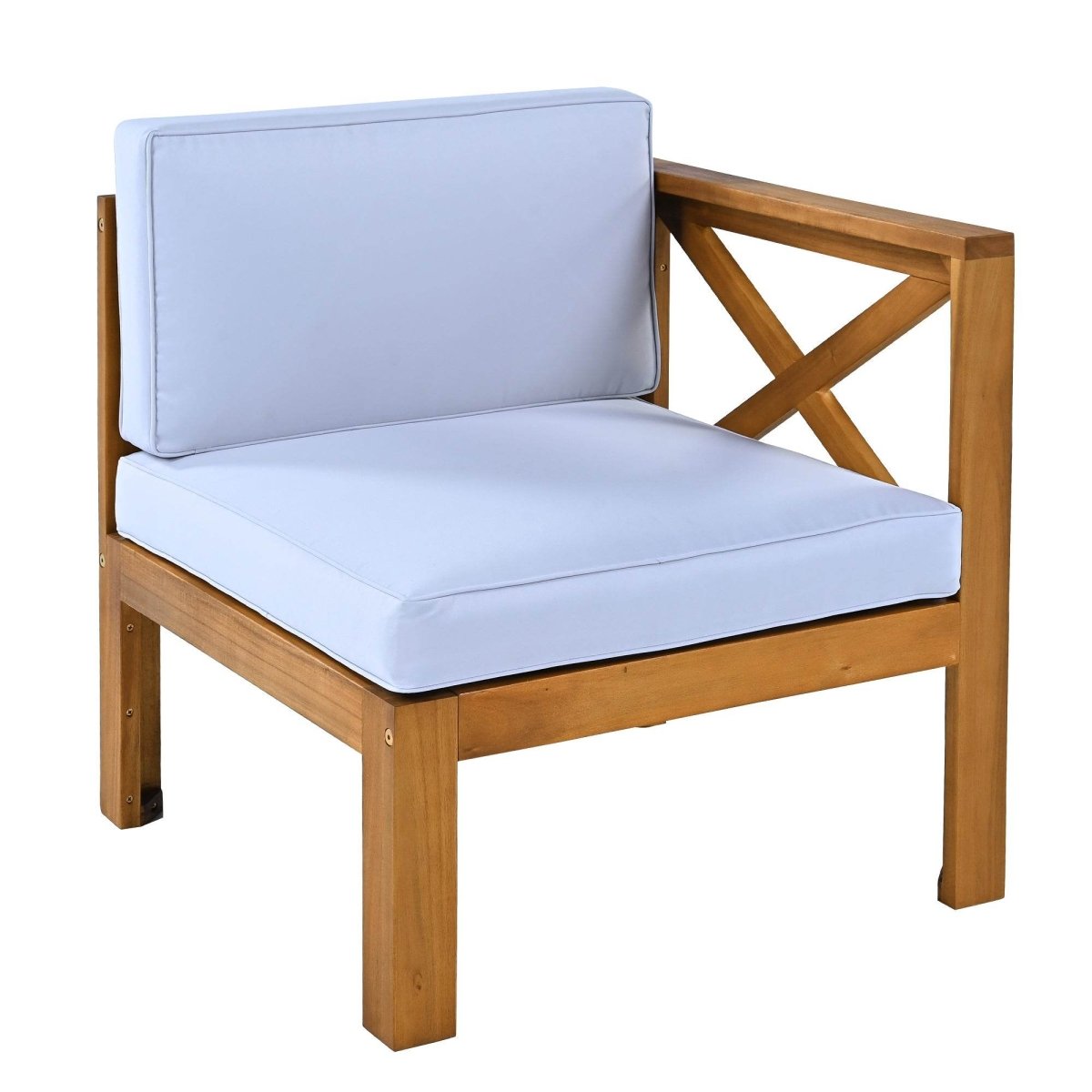 5 - Piece Outdoor Acacia Wood Sectional Patio Sofa Set - Dreamtide - Sleep Galleria