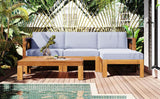 5 - Piece Outdoor Acacia Wood Sectional Patio Sofa Set - Dreamtide - Sleep Galleria