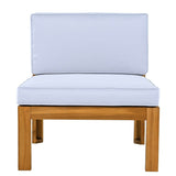 5 - Piece Outdoor Acacia Wood Sectional Patio Sofa Set - Dreamtide - Sleep Galleria