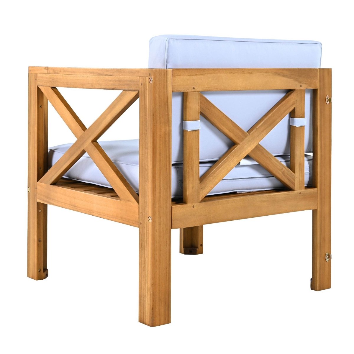5 - Piece Outdoor Acacia Wood Sectional Patio Sofa Set - Dreamtide - Sleep Galleria