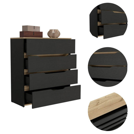 California Engineered Wood Drawer Dresser With Four Spacious Drawers - Sleep Galleria