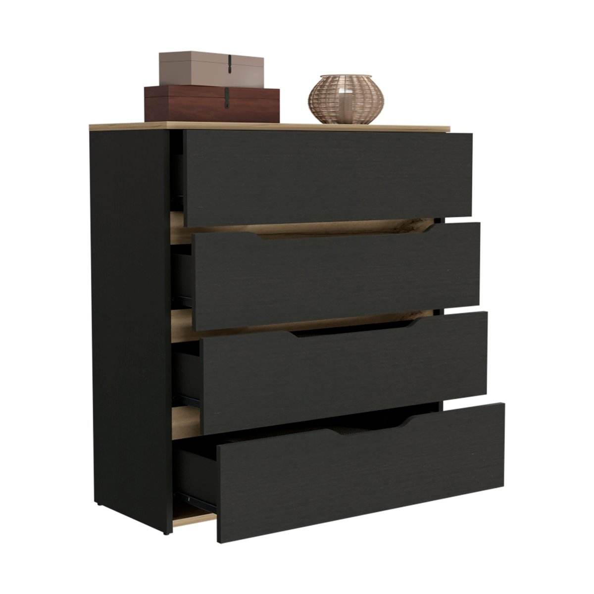 California Engineered Wood Drawer Dresser With Four Spacious Drawers - Sleep Galleria