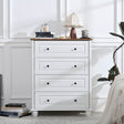 Classic 4-Drawer Ivory White Wood Dresser - Sleep Galleria