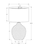 Contemporary Brown Resin Gourd Table Lamp With Shade - Dreamtide - Sleep Galleria