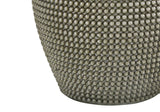 Contemporary Grey Resin Table Lamp With Ivory Shade - Sleep Galleria