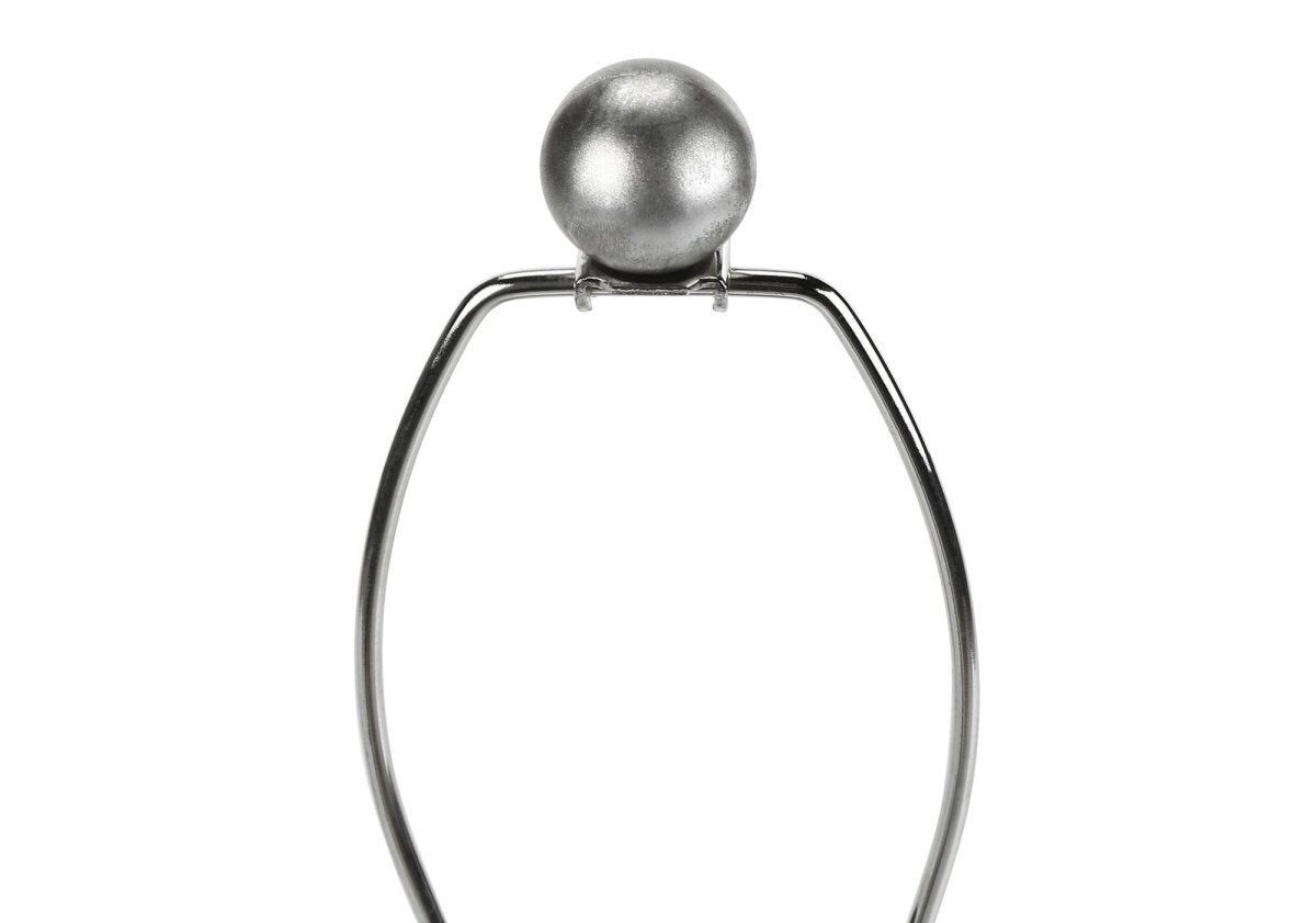 Contemporary Grey Resin Table Lamp With Ivory Shade - Sleep Galleria