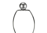 Contemporary Grey Resin Table Lamp With Ivory Shade - Sleep Galleria