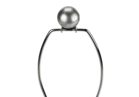 Contemporary Grey Resin Table Lamp With Ivory Shade - Sleep Galleria