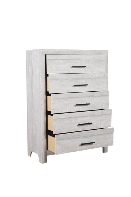 Denver Contemporary 5-Piece Wood Bedroom Set - Sleep Galleria