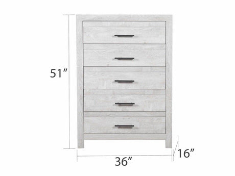 Denver Contemporary 5-Piece Wood Bedroom Set - Sleep Galleria