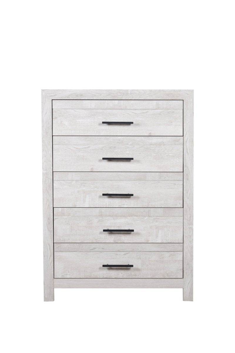 Denver Contemporary 5-Piece Wood Bedroom Set - Sleep Galleria