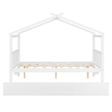 Full Size Solid Wood House Bed With Twin Trundle - Dreamtide - Sleep Galleria