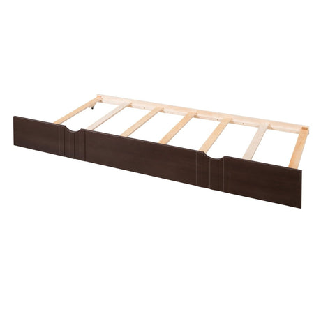 Full Solid Wood Espresso Daybed With Twin Trundle - Dreamtide - Sleep Galleria