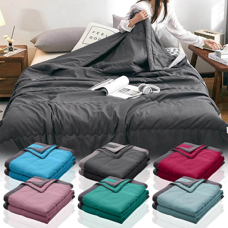 Lightweight Double-Sided Cooling Breathable Polyester Blanket - Sleep Galleria