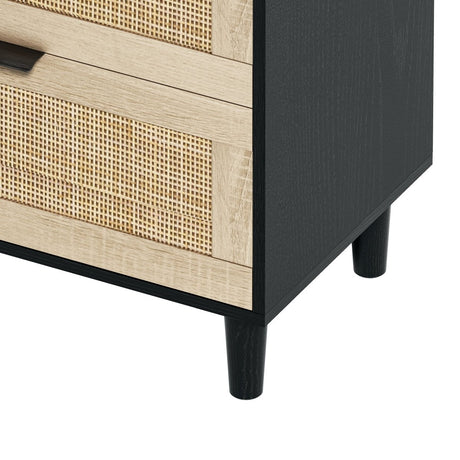 Modern Natural Rattan 6 - Drawer MDF Dresser - Dreamtide - Sleep Galleria