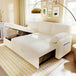 Modern Sleeper Sofa Bed With Storage Chaise - Dreamtide - Sleep Galleria