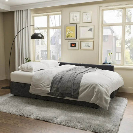 Modern Sleeper Sofa Bed With Storage Chaise - Dreamtide - Sleep Galleria