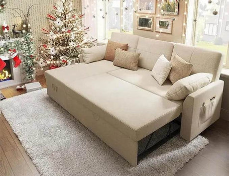 Modern Sleeper Sofa Bed With Storage Chaise - Dreamtide - Sleep Galleria