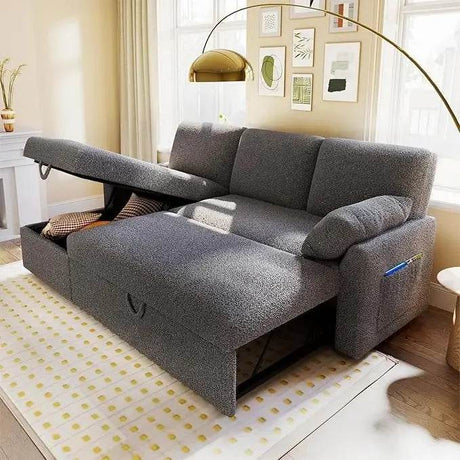 Modern Sleeper Sofa Bed With Storage Chaise - Dreamtide - Sleep Galleria