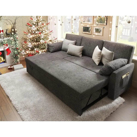 Modern Sleeper Sofa Bed With Storage Chaise - Dreamtide - Sleep Galleria