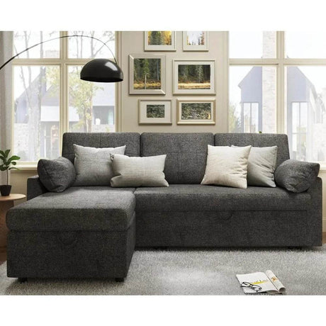 Modern Sleeper Sofa Bed With Storage Chaise - Dreamtide - Sleep Galleria