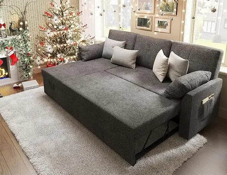 Modern Sleeper Sofa Bed With Storage Chaise - Dreamtide - Sleep Galleria