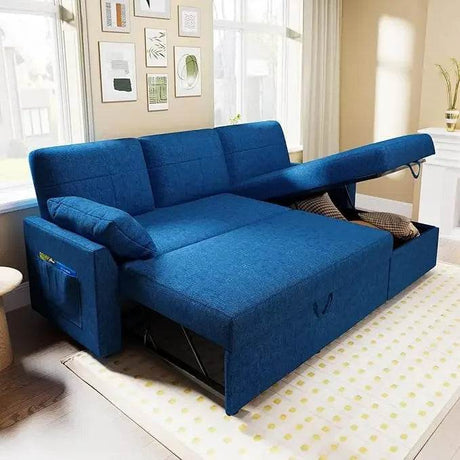 Modern Sleeper Sofa Bed With Storage Chaise - Dreamtide - Sleep Galleria