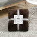 Soft Warm Striped Coral Fleece Blanket - Dreamtide - Sleep Galleria