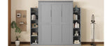 Space-Saving Queen Murphy Bed With Shelves And LED Lights - Sleep Galleria