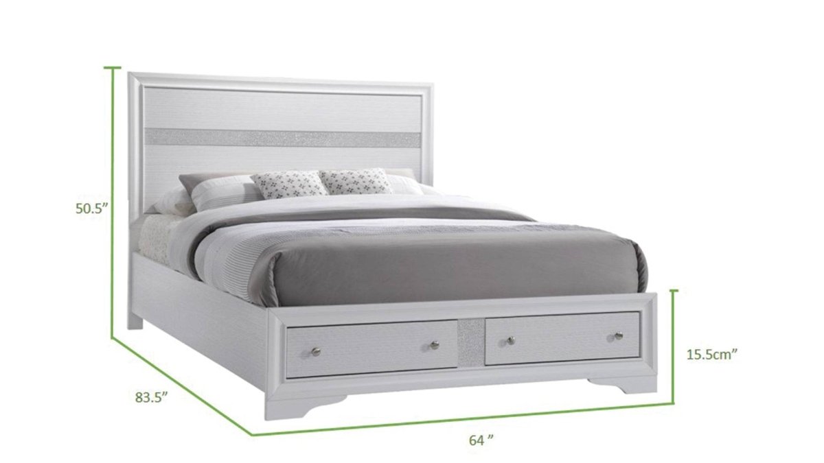 Traditional Style Wood Bedroom Set With Storage Drawers - Sleep Galleria