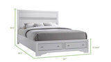 Traditional Style Wood Bedroom Set With Storage Drawers - Sleep Galleria