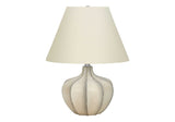Transitional Cream Resin Gourd Base Table Lamp - Sleep Galleria